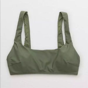 Aerie Wide Strap Scoop Bikini Top SM